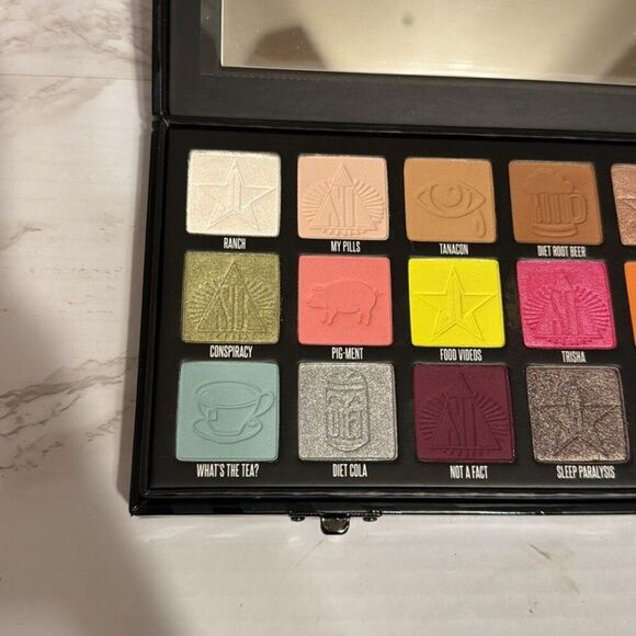 Jeffree Star X Shane Dawson Conspiracy palette & pink black pic face mirrors - Picture 7 of 12